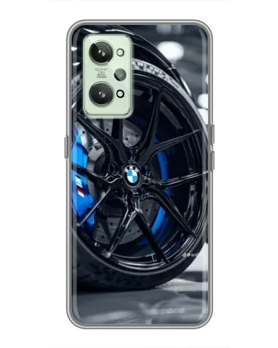 Чехол для Realme GT2 с картинкой «Колесо BMW вблизи»