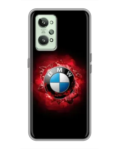 Чехол для Realme GT2 с картинкой «Логотип BMW — вспышка»