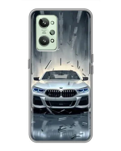 Чехол для Realme GT2 с картинкой «BMW в свете фар»
