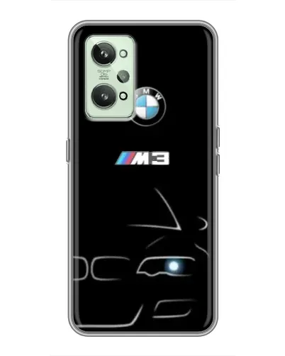 Чехол для Realme GT2 с картинкой «Минималистичный принт BMW M3»