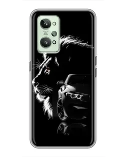 Чехол для Realme GT2 с картинкой «BMW и лев»
