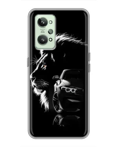 Чехол для Realme GT2 с картинкой «BMW и лев»