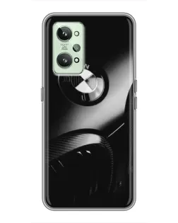 Чехол для Realme GT2 с картинкой «Эмблема BMW — макро»