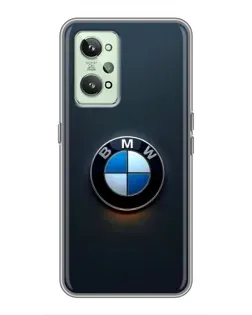 Чехол для Realme GT2 с картинкой «Логотип BMW — минимализм»