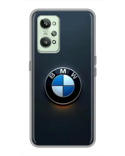 Чехол для Realme GT2 с картинкой «Логотип BMW — минимализм»