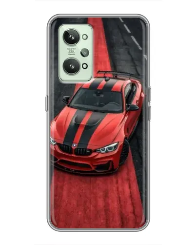 Чехол для Realme GT2 с картинкой «BMW на красной дорожке»