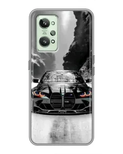 Чехол для Realme GT2 с картинкой «BMW — акварельный дрифт»