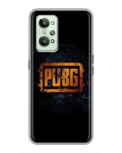 Чехол для Realme GT2 с картинкой «PUBG — золотой логотип»