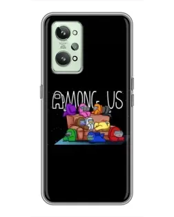 Чехол для Realme GT2 с картинкой «Логотип Among Us» Чехол для Realme GT2 с картинкой «Логотип Among Us»