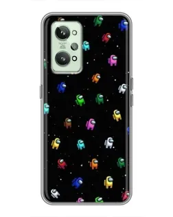 Чехол для Realme GT2 с картинкой «Экипаж Among Us»