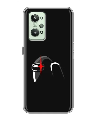 Чехол для Realme GT2 с картинкой «Among Us шлем»