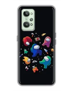 Чехол для Realme GT2 с картинкой «Among Us космос»