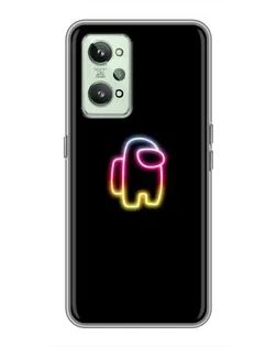 Чехол для Realme GT2 с картинкой «Among Us градиент»