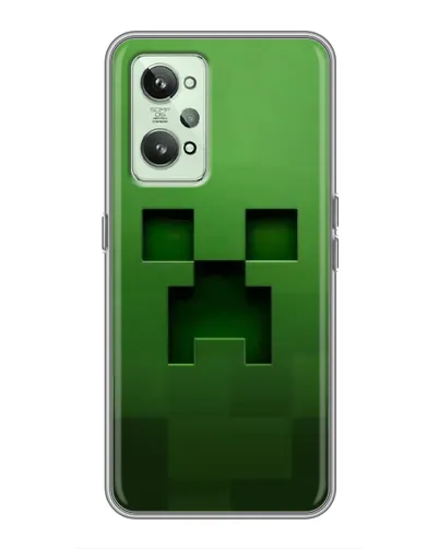 Чехол для Realme GT2 с картинкой «Крипер микро-дизайн»