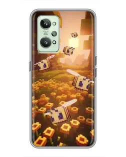 Чехол для Realme GT2 с картинкой «Поле подсолнухов»