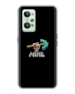 Чехол для Realme GT2 с картинкой «Алмазная кирка»