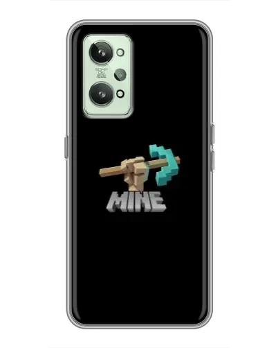 Чехол для Realme GT2 с картинкой «Алмазная кирка»