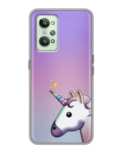 Чехол для Realme GT2 с картинкой «Единорог градиент» Чехол для Realme GT2 с картинкой «Единорог градиент»