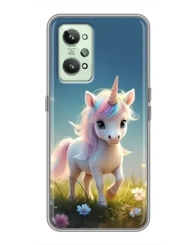Чехол для Realme GT2 с картинкой «Единорог на поляне» Чехол для Realme GT2 с картинкой «Единорог на поляне»