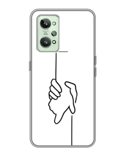 Чехол для Realme GT2 с картинкой «Рука держит»