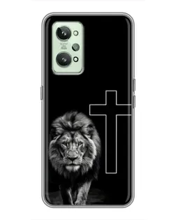 Чехол для Realme GT2 с картинкой «Лев и Крест»