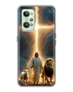 Чехол для Realme GT2 с картинкой «Лев Иуды и Свет»