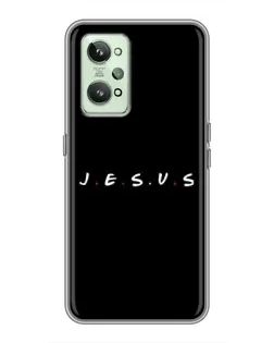 Чехол для Realme GT2 с картинкой «Точки веры J.E.S.U.S.»