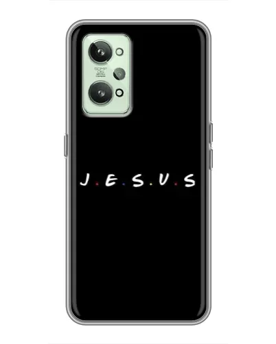 Чехол для Realme GT2 с картинкой «Точки веры J.E.S.U.S.»