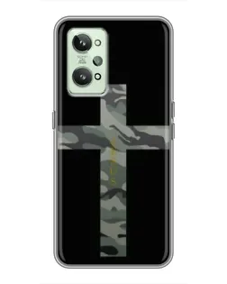 Чехол для Realme GT2 с картинкой «Милитари Крест»