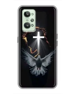 Чехол для Realme GT2 с картинкой «Голубь и Свет»
