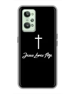 Чехол для Realme GT2 с картинкой «Иисус любит тебя»