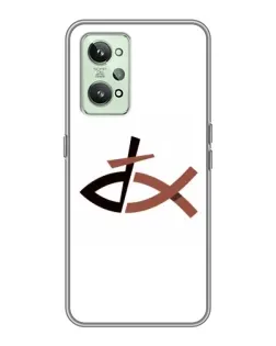 Чехол для Realme GT2 с картинкой «Рыба и крест»