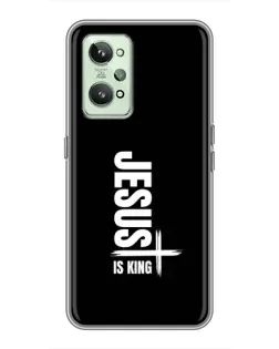 Чехол для Realme GT2 с картинкой «Вертикаль веры Jesus»