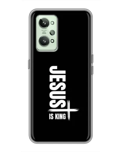 Чехол для Realme GT2 с картинкой «Вертикаль веры Jesus»
