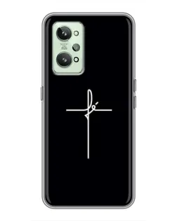 Чехол для Realme GT2 с картинкой «Тонкий крест»
