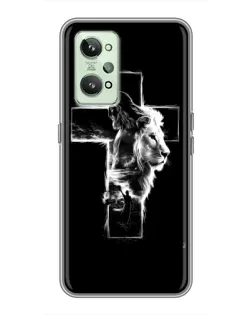 Чехол для Realme GT2 с картинкой «Сияющий крест Jesus»
