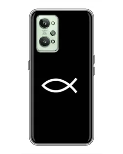 Чехол для Realme GT2 с картинкой «Символ рыбы Jesus»