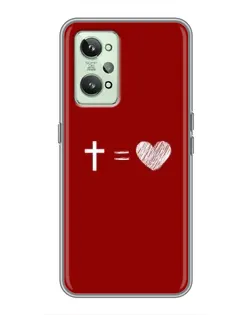 Чехол для Realme GT2 с картинкой «Уравнение любви»