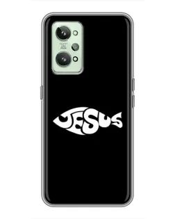 Чехол для Realme GT2 с картинкой «Рыба Jesus»