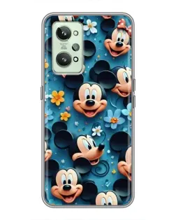 Чехол для Realme GT2 с картинкой «Паттерн Микки и Минни»