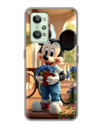 Чехол для Realme GT2 с картинкой «Микки садовод» Чехол для Realme GT2 с картинкой «Микки садовод»