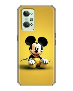 Чехол для Realme GT2 с картинкой «Микки на желтом»
