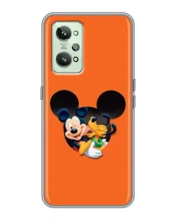 Чехол для Realme GT2 с картинкой «Сердце Микки Минни»