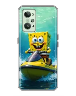 Чехол для Realme GT2 с картинкой «Спанч Боб на гидроцикле» Чехол для Realme GT2 с картинкой «Спанч Боб на гидроцикле»