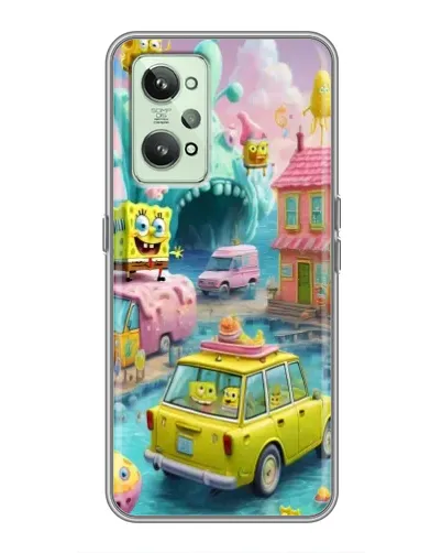 Чехол для Realme GT2 с картинкой «Монстр-трак приключения»