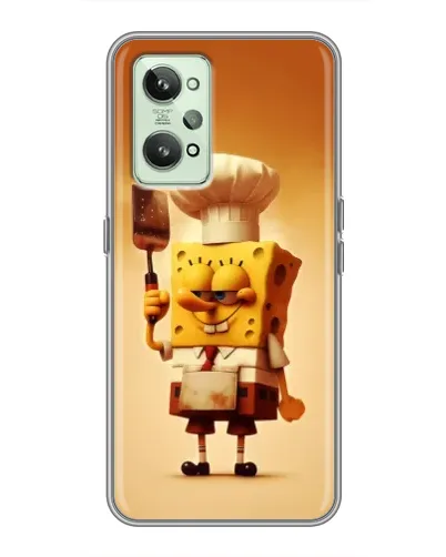 Чехол для Realme GT2 с картинкой «Губка Боб повар»