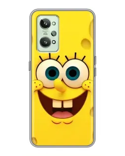 Чехол для Realme GT2 с картинкой «Губка Боб улыбка»