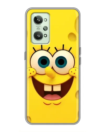 Чехол для Realme GT2 с картинкой «Губка Боб улыбка»