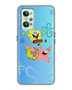 Чехол для Realme GT2 с картинкой «Спанч Боб и Патрик»