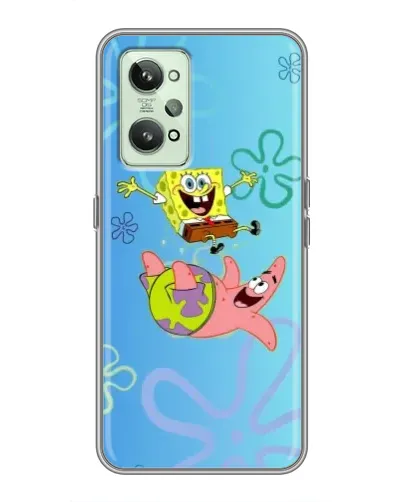 Чехол для Realme GT2 с картинкой «Спанч Боб и Патрик»